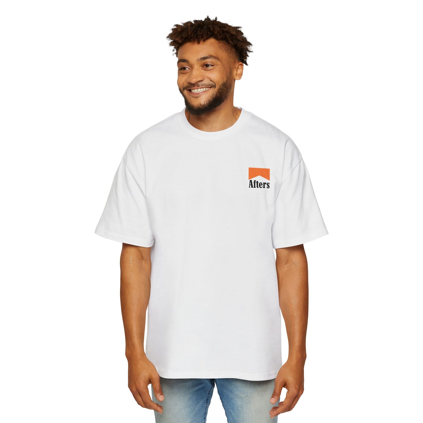 Afters - Originals Oversized Tee - Peach Logo