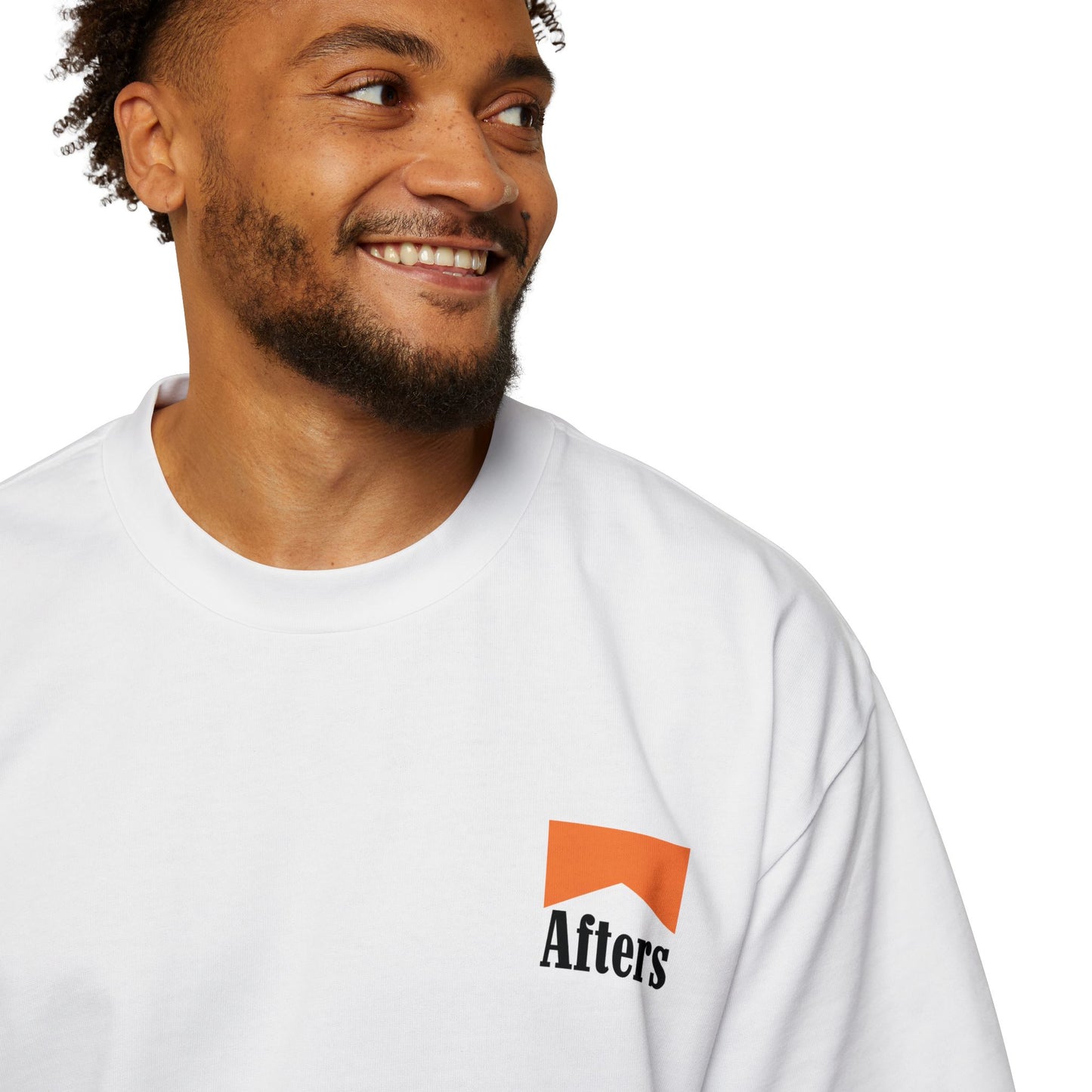 Afters - Originals Oversized Tee - Peach Logo